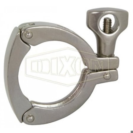 Dixon 3-Segment Sanitary Clamp, 2 in Tube, 304 SS, Domestic 13MHHM-3P200